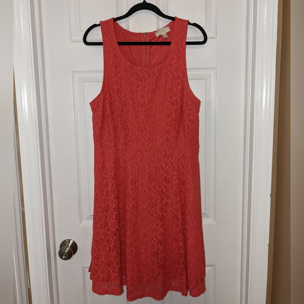 Lace Coral Dress